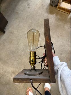 Vintage bookend with light