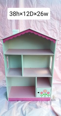 Doll house storage shelving