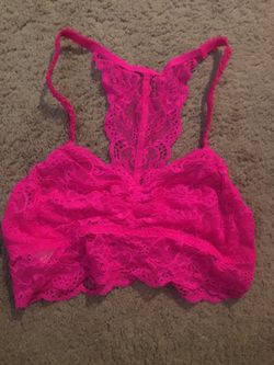 Victoria Secret Pink lace racerback bra-NEW