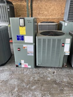 Ac unit set 3.5 tons installed