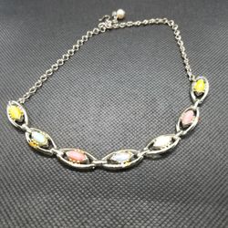 Multicolored  Stone Necklace/choker 
