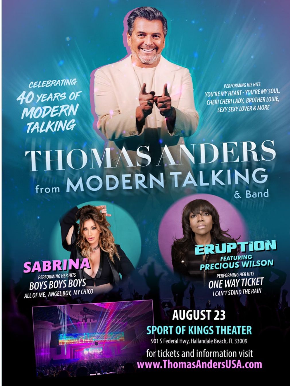 1 Ticket Modern Talking And Sabrina For Aug 23