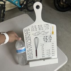 Recipe Book Holder With Measure Cheat Sheet 