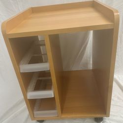 IKEA bed side table / end table on wheels 