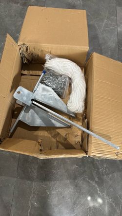 New Boat Anchor kit with rope and chain 13Lbs