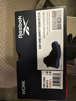 Reebok Work Day One Safety Sublite Mid Black US Men's 7 m, Womens 9m
