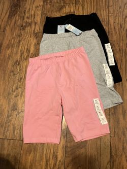 Lot Of 3 Cat & Jack Girls Bike Shorts, Sz 14