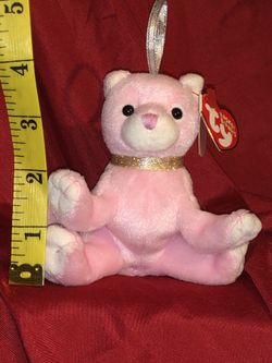 Carnation Beanie Babies Basket Beanies plush cat kitten doll - NWT - Easter basket gift idea!