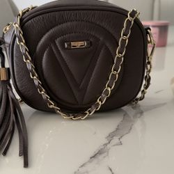 Valentino Purse Brown Leather 
