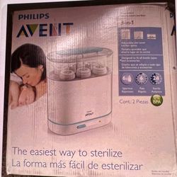 Philips Avent 3-In-1 Electric Steam Sterilizer For Baby Bottles, Pacifiers, Cups and More