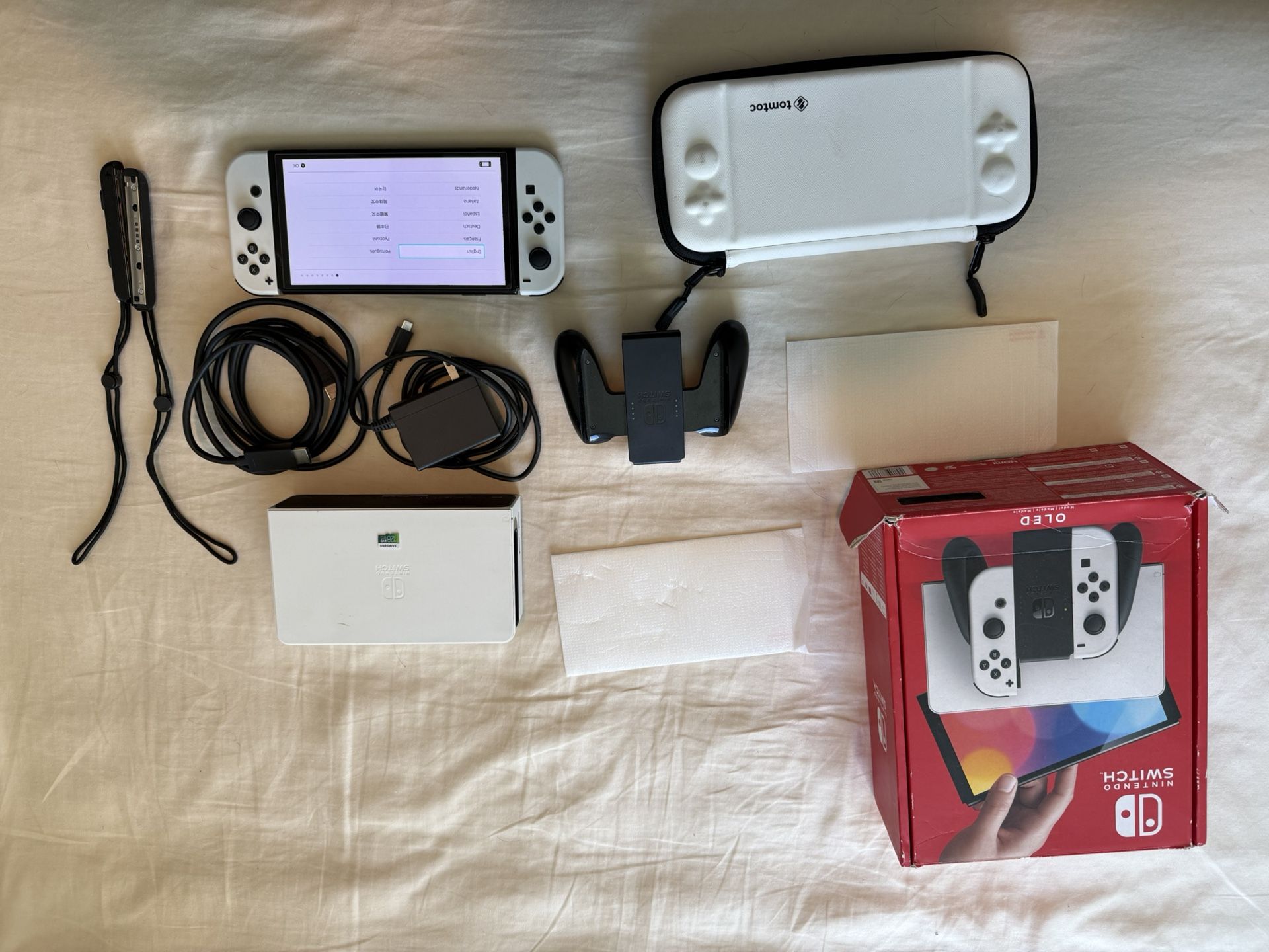 Nintendo Switch OLED with SD Card And Case