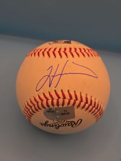 Tim Hudson Signed Official Major League Baseball With MLB Hologram Sticker