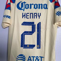Henry Martin #21 Club America Home Jersey 23/24 for Men