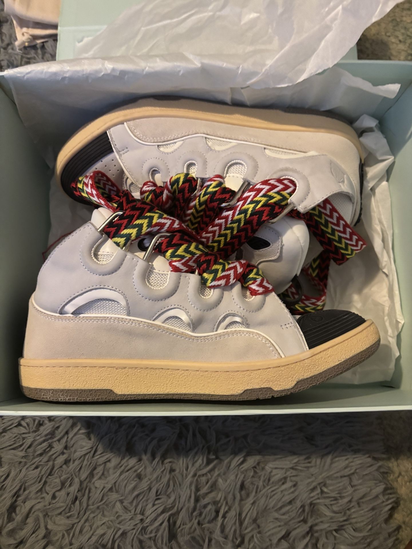lanvin curb sneaker
