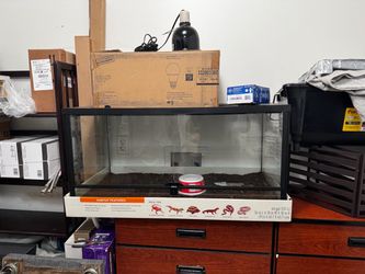 40 Gal Terrarium & Heat Lamp