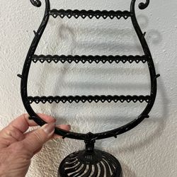 Black Plastic Earring Rack