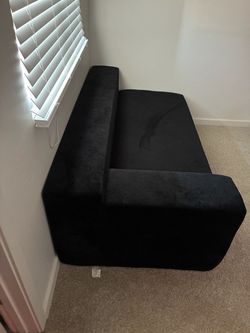 Black boneless couch