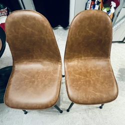 4 Chairs Peanut butter color