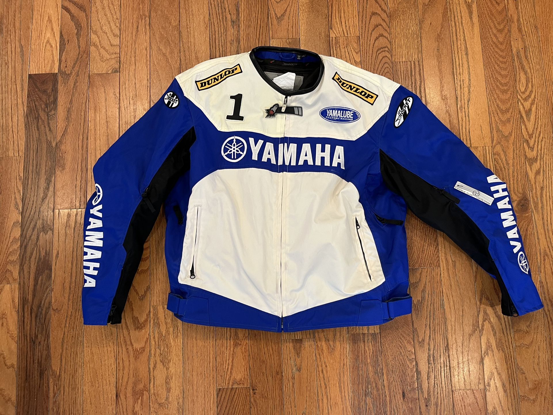 Joe Rocket Motorcycle Jacket Yamaha Padded Men 2XL XXL Racing Coat