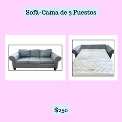 Sofá Cama de 3 Puestos/3-Seat Bed Sofa Couch