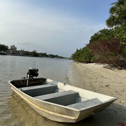 10 Foot Aluminum Jon Boat With Outboard 