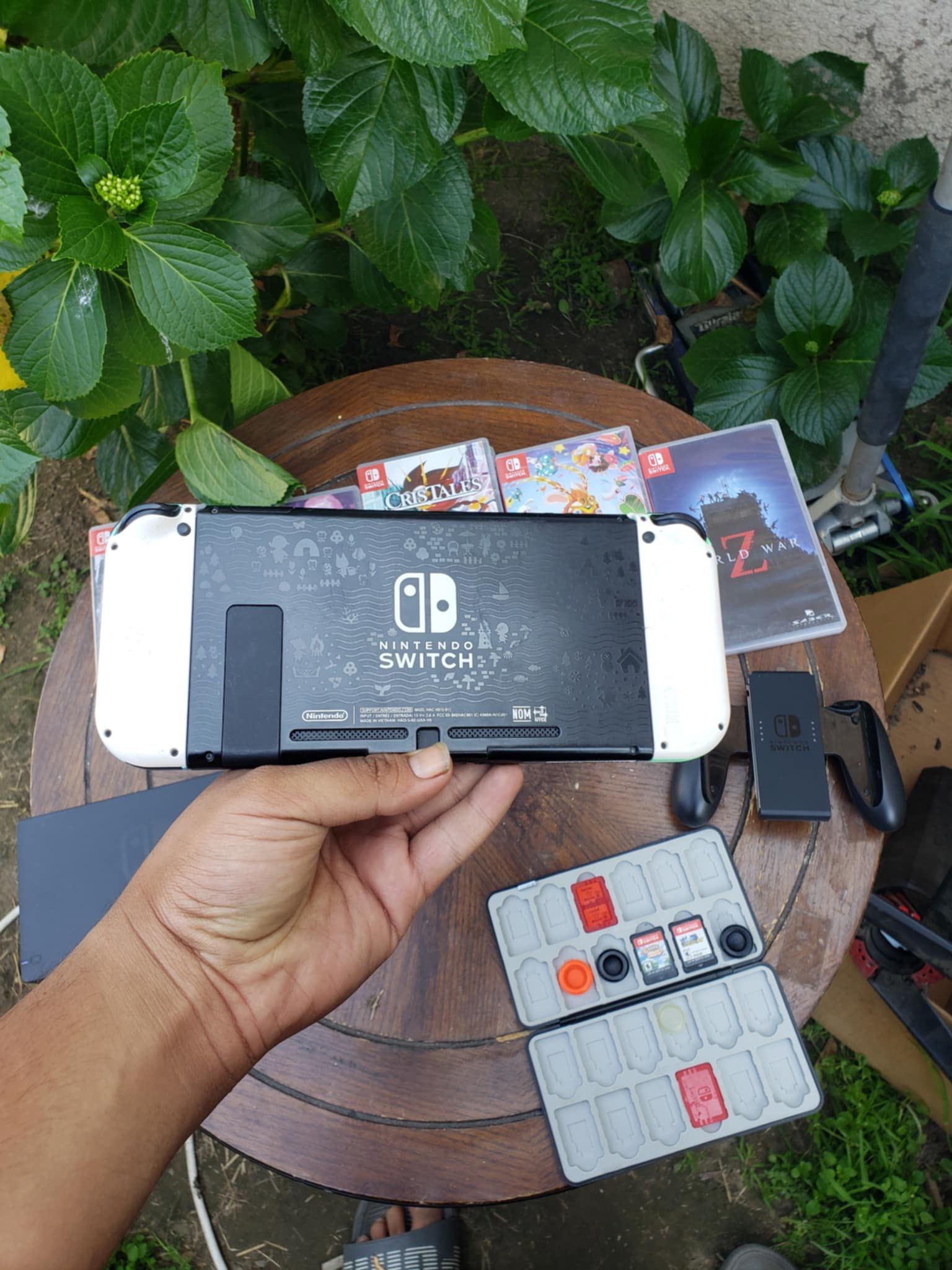 5 Games for $100!. $30! Per Game. 256GB $20! More. Noo dock left. Nintendo Switch V2 128GB Animal Crossing edition with Games installed $220! Do math