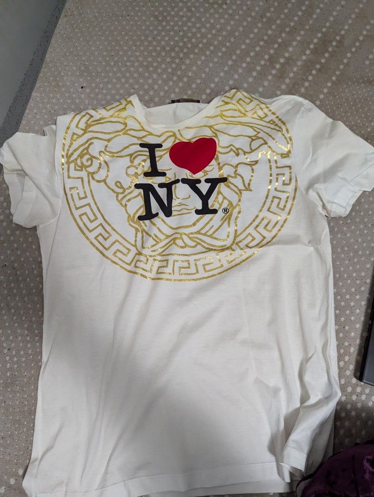 Authentic Versace I Love NY Mens T Shirt Large