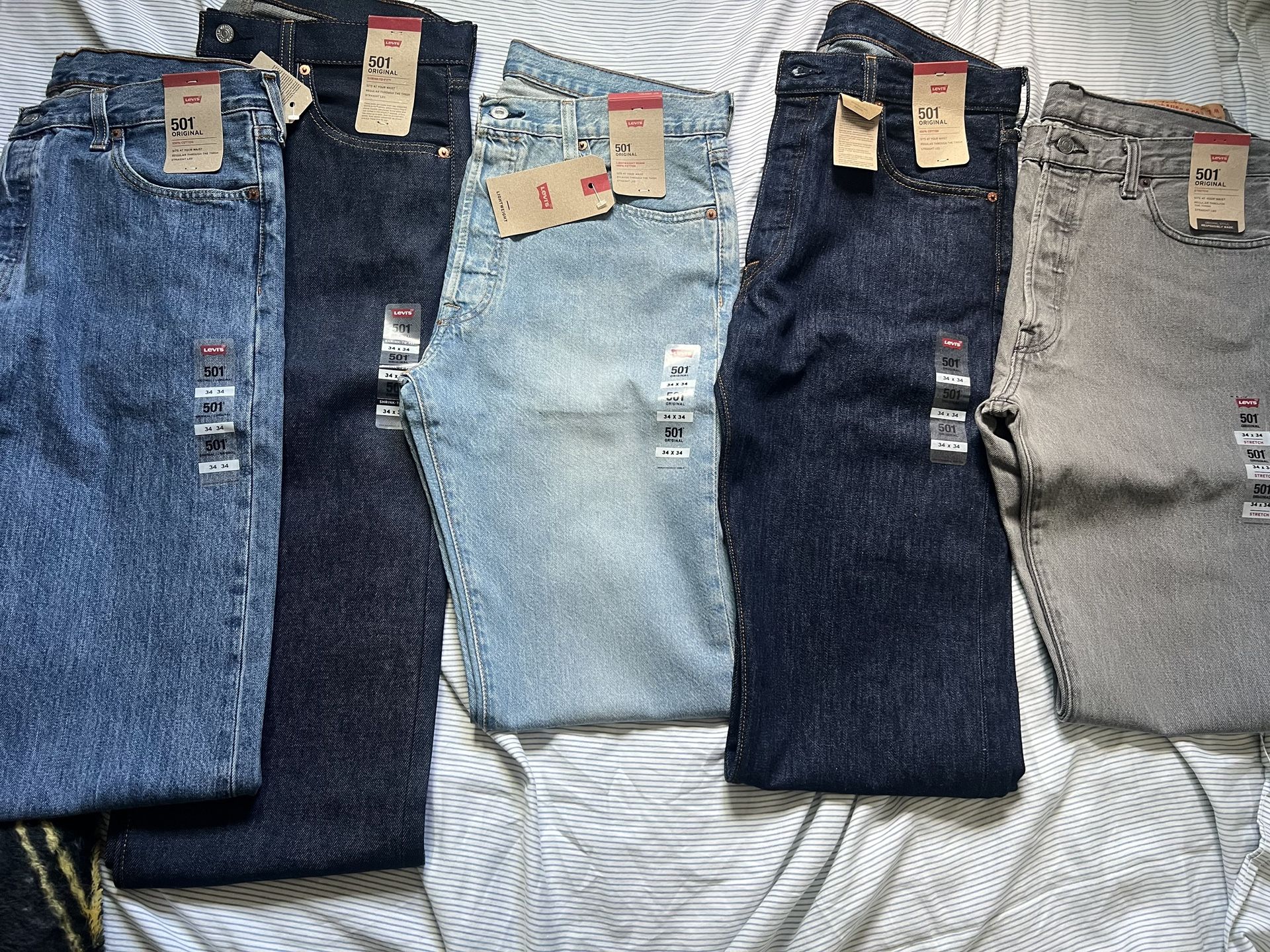Mens Levi’s 501 Jeans Sz 34x34