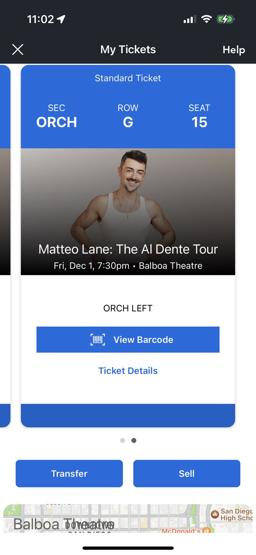2 Tickets to Matteo Lane Friday 12/1