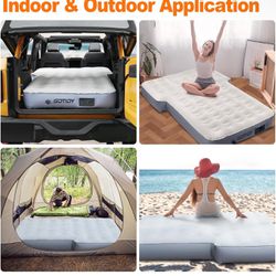 GOTIDY SUV Air Mattress Camping Bed Back Seat, 10inch Ultra Thick Inflatable Car