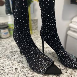 Thigh High Jewels Sock Boots 