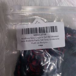 Avidlove Women Lingerie Set with Garter Belts Sexy Bra and Panty Underwire Lingerie Sets (No Stockings)