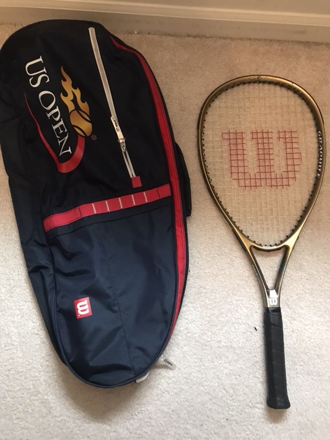 Wilson Graphite Defender Tennis Racquet 4 3/8 with US Open cover