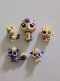 Littlest Pet Shop Calico Cats family