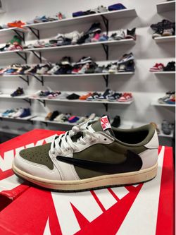 Jordan 1 low Travis Olive