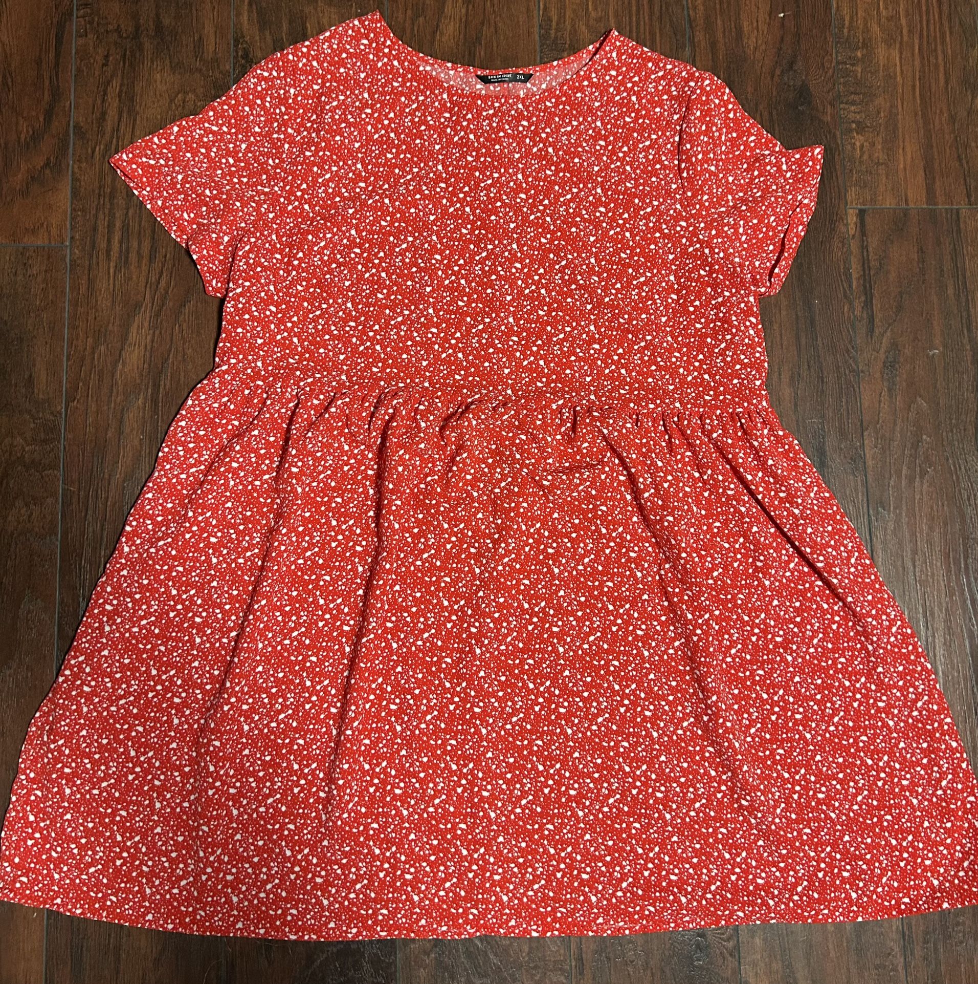 SHEIN Red Sequin Embellished Mini Sundress