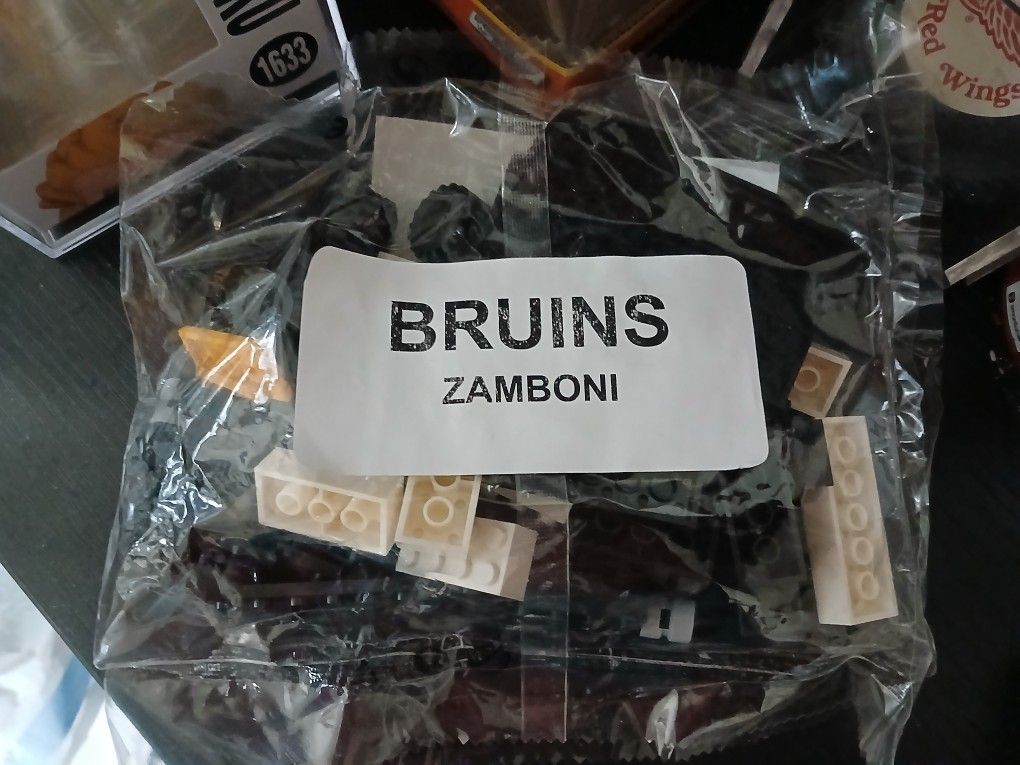 Brand New Sealed Bag Legos Boston Bruins Zamboni
