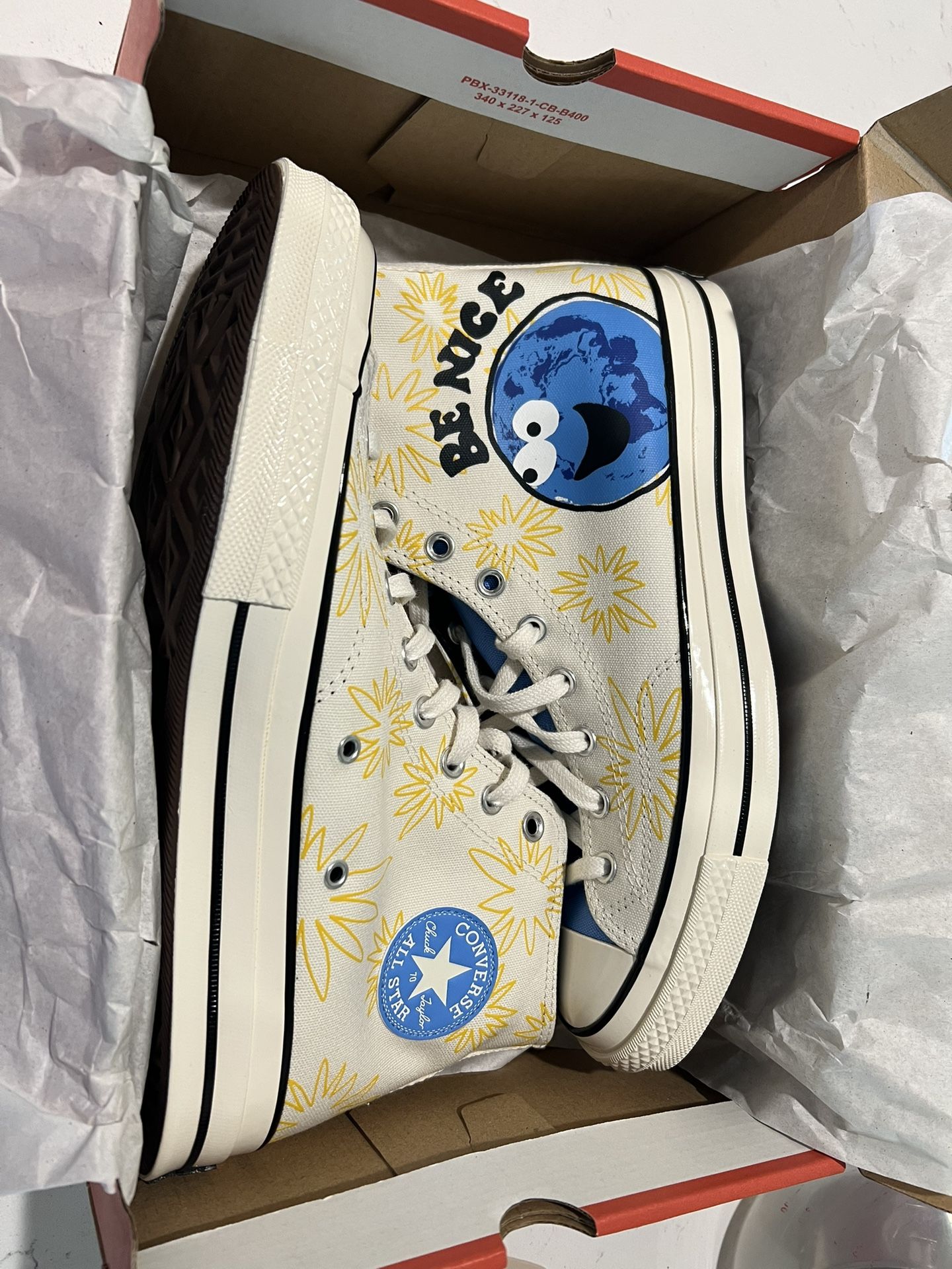Converse Chuck 70 Hi Be Nice Shoes Size 10.5