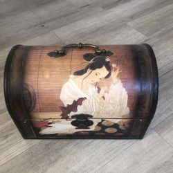 Decorated Wooden Box