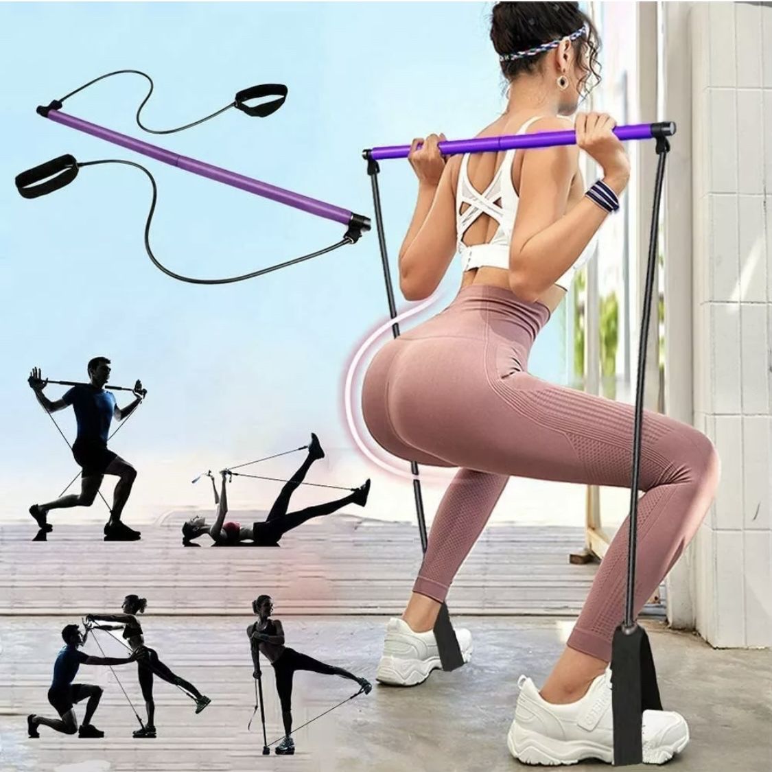 Everyday Essentials Home Gym Exercise Equipment Strength stick Workout Station