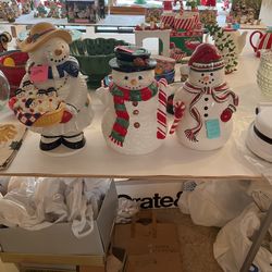 NEW CHRISTMAS COOKIE JARS 