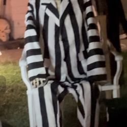 Beetlejuice Halloween costume Size Large
