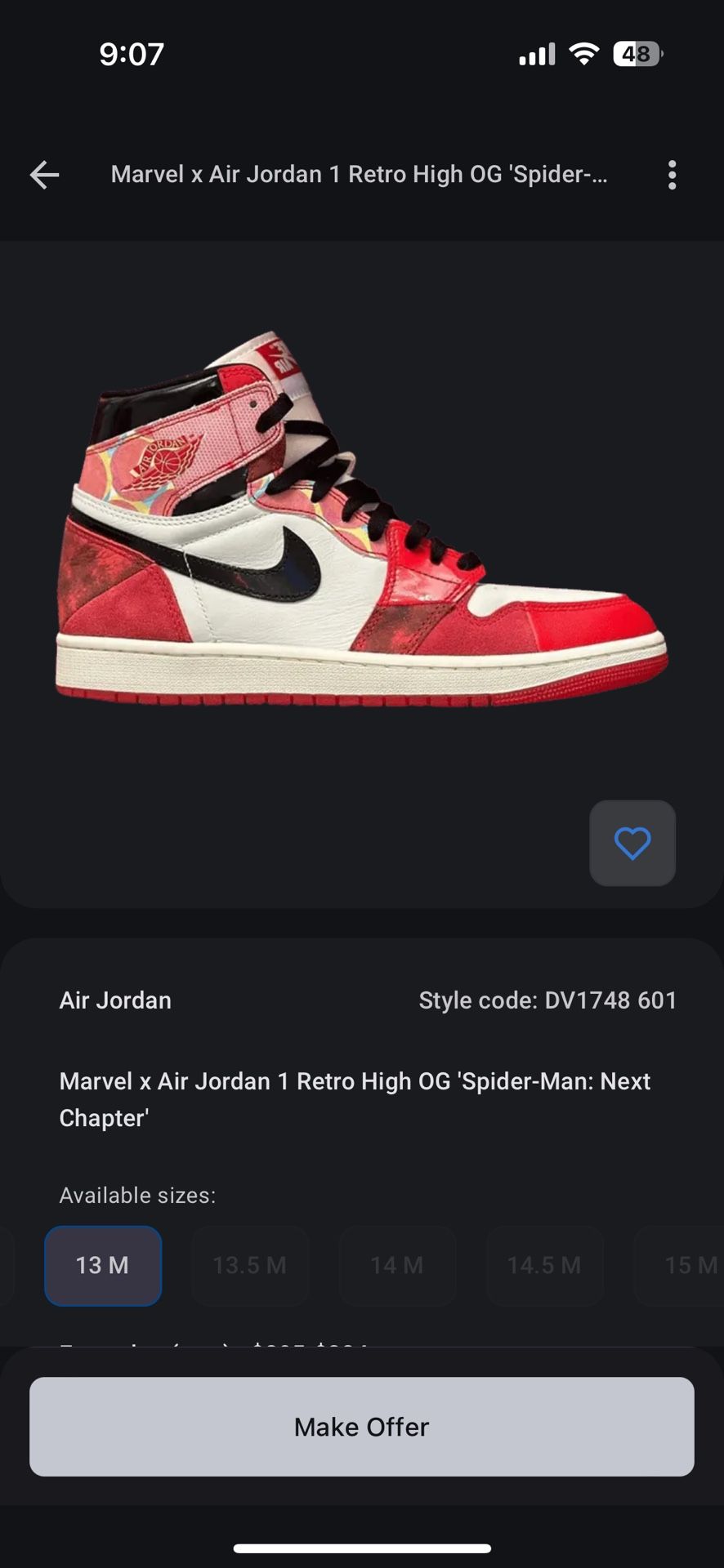 spider-man jordan 1s