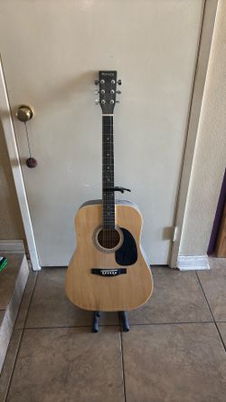 Guitar with stand