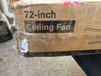 72-Inch Ceiling Fan 8 Blades 6 Speeds