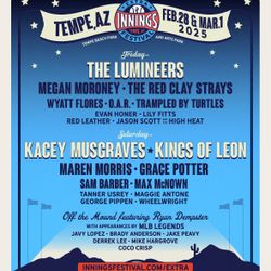 INNINGS FESTIVAL 2025 TEMPE BEACH PARK🔥