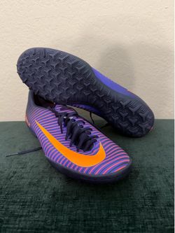 NIKE MERCURIALX VICTORY VI TF FLOODLIGHTS PACK - PURPLE DYNASTY/BRIGHT CITRUS
