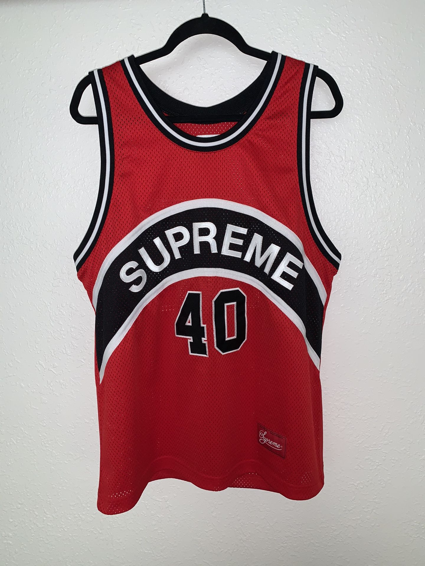 RARE* Vintage SUPREME Red/Black Combo Jersey 