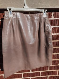 1980's Lambskin Beige Skirt Size 10 