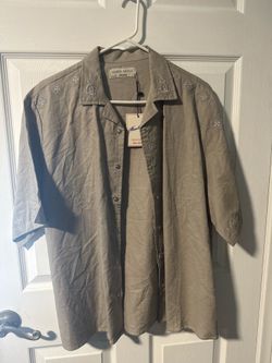 Men’s embroidery cotton shirt fleece